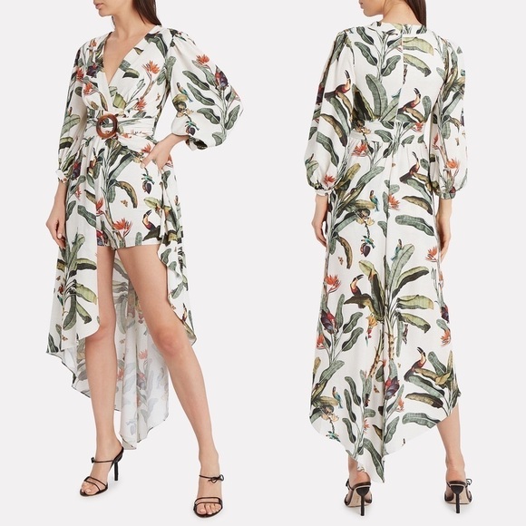 PatBO Tropical Hi-Low Romper 6 - Picture 12 of 13